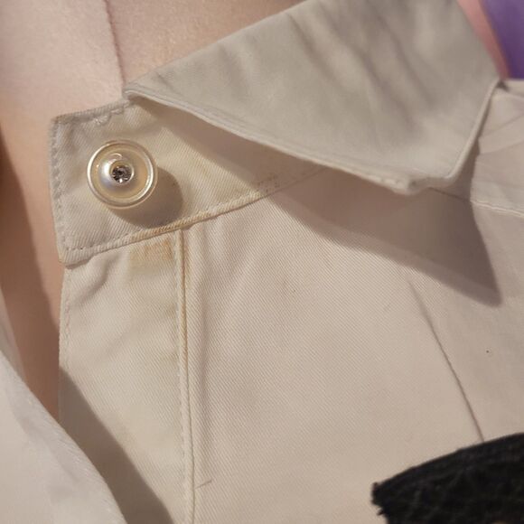 As Is Defect Golds Infinity Size Small Crop Top Blouse Japan Harajuku Gyaru Y2K - Picture 6 of 16